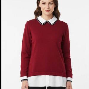 Karl Lagerfeld Red Bomber Jacket